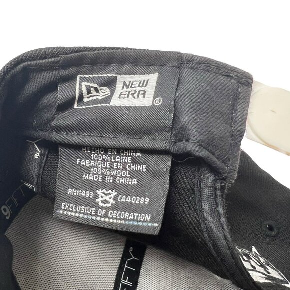 Los Angeles Kings Wool Snapback Hat Cap Script Spell Out Logo New Era 9Fifty - Picture 8 of 9